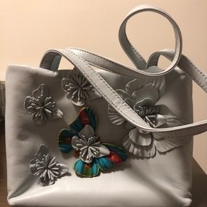 Paolo Masi Butterfly Powder Blue Evening Bag